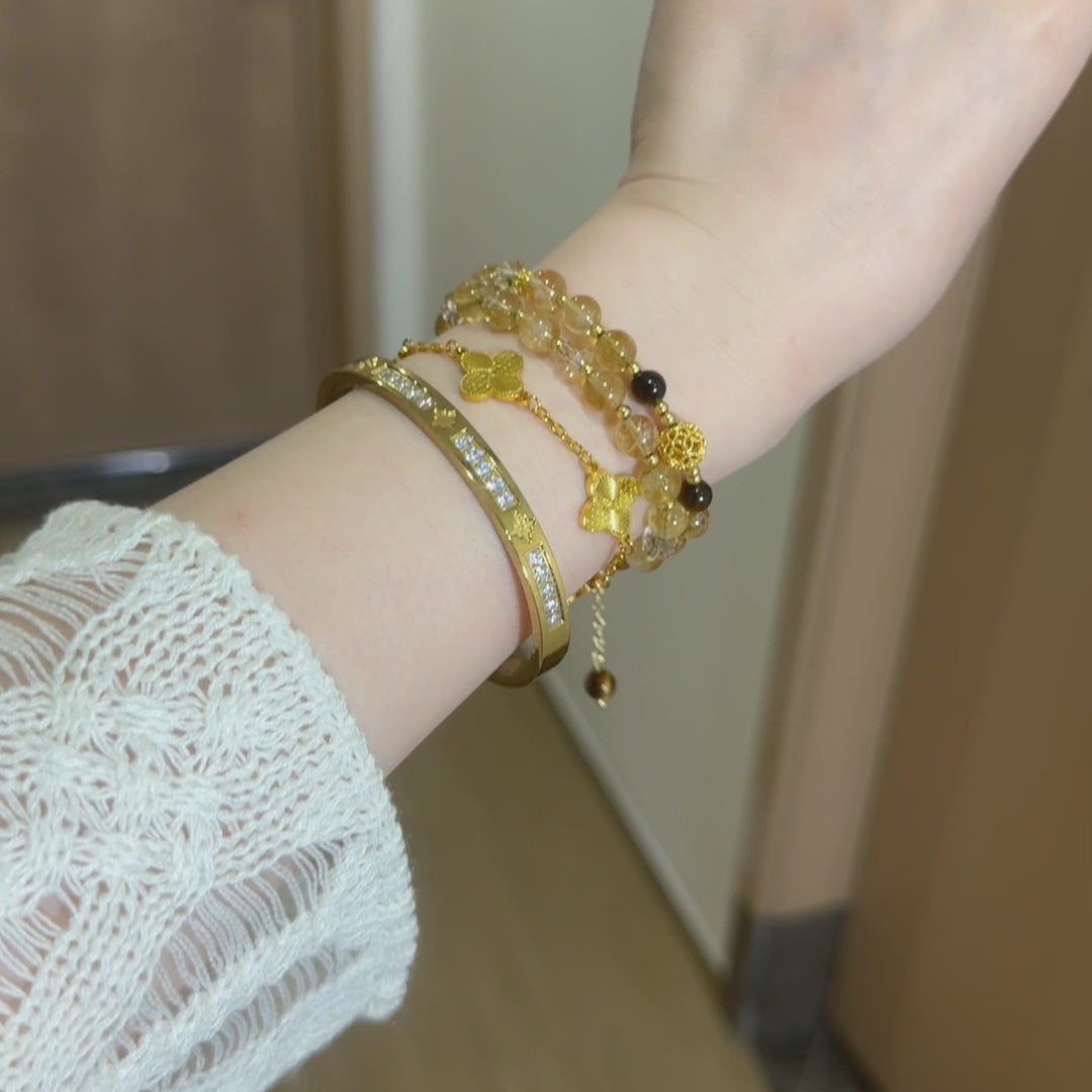 Gold Bracelet Stack — Mix & Match Layering Set